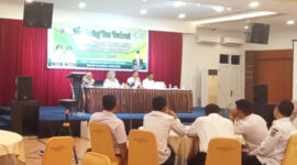 Kegiatan Monitoring dan Evaluasi Program Jaminan Kesehatan Nasional (JKN) Tahun 2025 digelar di Ballroom Hotel Grand Surya Kotabaru, Rabu (8/10/2025).