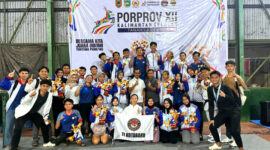 Tim Taekwondo Kotabaru sukses bawa pulang 21 medali di Porprov XII Kalsel 2025. ( Foto: Istimewa/Klikindonesia.co) 