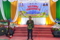 Plt. Kepala Dinas Pendidikan dan Kebudayaan Kotabaru, Taufikurrahman, SP, saat pembukaan Festival Seni Budaya Tingkat Pelajar SD/SMP/SMA se-Kabupaten Kotabaru Tahun 2025, di Aula H. Anshari Suryadi, Sabtu (4/10/2025).