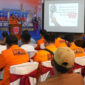 Suasana sosialisasi Desa Tangguh Bencana di PT Indocement Tarjun, diikuti perwakilan sembilan desa binaan Kecamatan Kelumpang Hulu dan Kelumpang Hilir.
