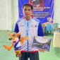 Atlet Hapkido Kotabaru, Sanim Ansyari, S.Pd.I menerima Medali Emas pada Porprov XII Kalimantan Selatan yang digelar di Kabupaten Tanah Laut.