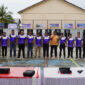 Wakil Bupati Kotabaru, jajaran Forkopimda, kepala SKPD, dan para peserta saat foto bersama pembukaan Kejuaraan Menembak Antar SKPD Kabupaten Kotabaru 2025 dalam rangka HUT KORPRI ke-54 di Lapangan Tembak PERBAKIN Kotabaru, Sabtu (13/12/2025).